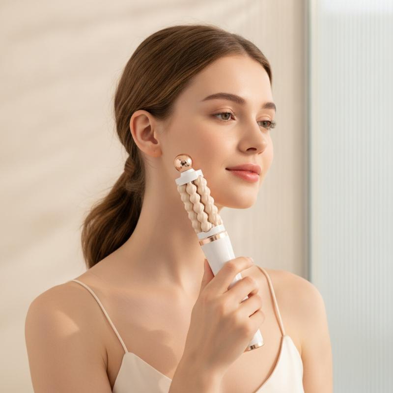 Rodillo facial 3D con diseño d - Luxury Skincare Tools reseña y precio